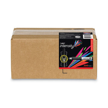 BIC® Intensity Fine Tip Permanent Marker Xtra Value Pack, Fine Bullet Tip, Black, 200-carton freeshipping - TVN Wholesale